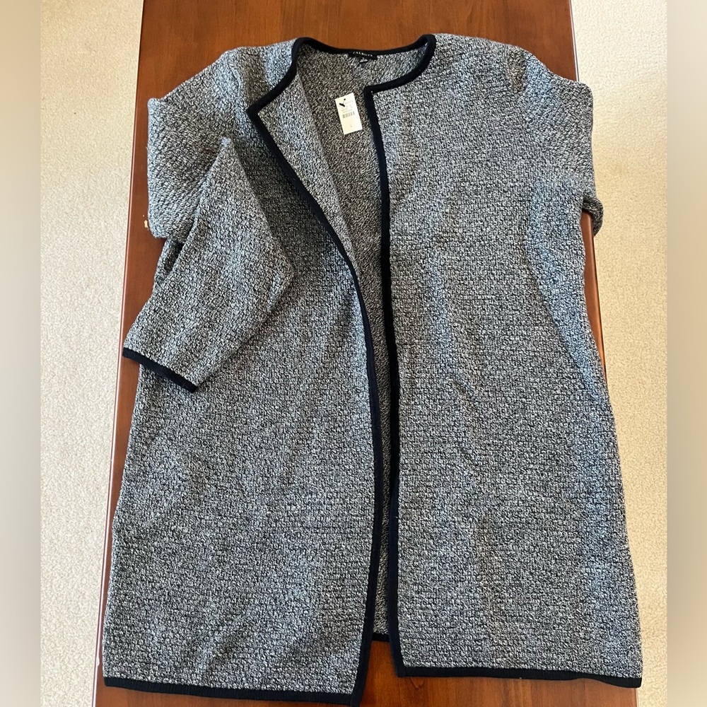 Talbot sweater/cardigan tweed-like